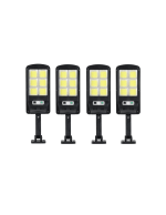 Set 4 Proiectoare solare 6 celule,150 LED-uri COB ,cu senzor de miscare, sistem prindere inclus
