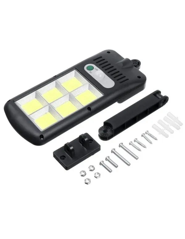 Set 4 Proiectoare solare 6 celule,150 LED-uri COB ,cu senzor de miscare, sistem prindere inclus - imagine 2