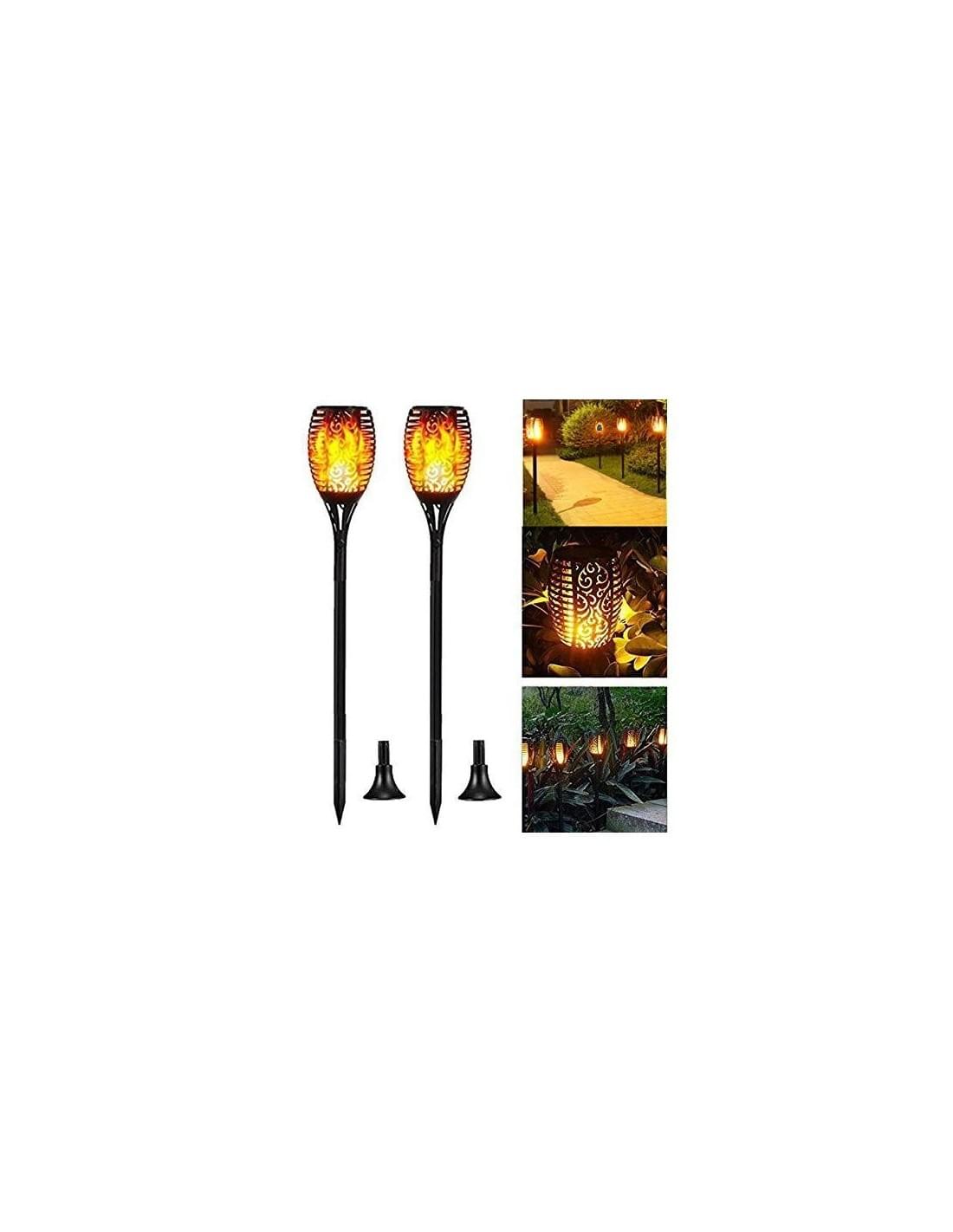 Lampa solara tip torta cu efect flacara , 96LED - imagine 6