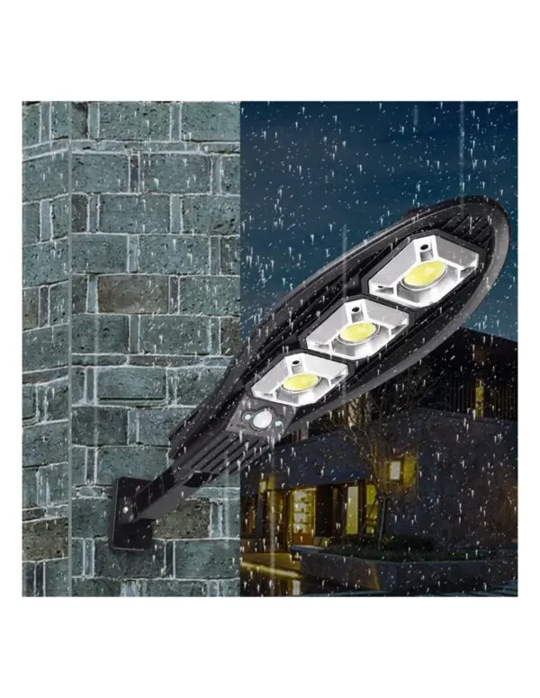 Lampa stradala solara, 90 LED COB, 3 moduri, telecomanda inclusa - imagine 3