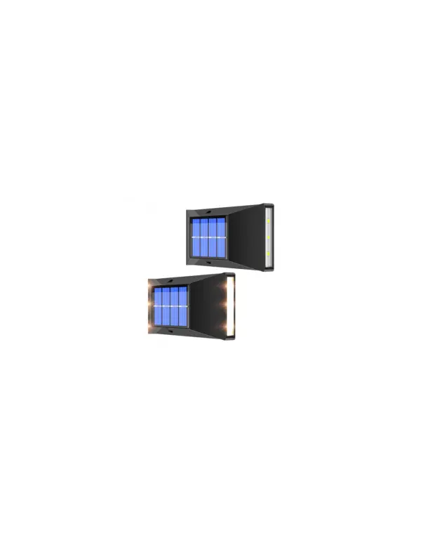 Set 2x lampi solare exterior, LED, Impermeabilitate IP65 - imagine 2