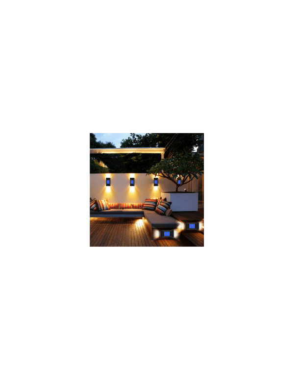 Set 2x lampi solare exterior, LED, Impermeabilitate IP65 - imagine 4