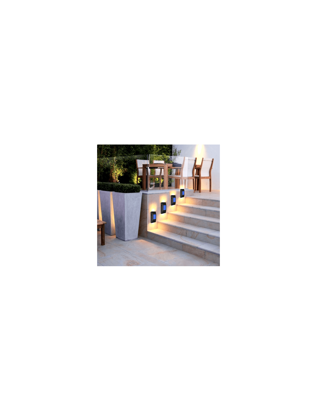 Set 2x lampi solare exterior, LED, Impermeabilitate IP65 - imagine 3