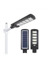 Lampa LED cu Incarcare Solara, Putere 150 W Panou Solar Incorporat + Cadou Stalp metalic