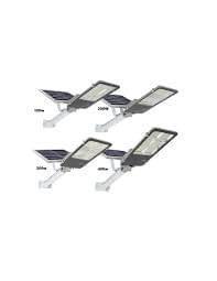 Lampa solara stradala LED cu panou fotovoltaic, suport de prindere si telecomanda 100W - imagine 5