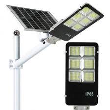 Lampa solara stradala LED cu panou fotovoltaic, suport de prindere si telecomanda 100W - imagine 3