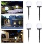 Set 4 x Lampa LED solara, IP 44, 34 cm