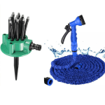 Aspersor Multifuntional, Furtunuri Flexibile, 360 grade + Furtun 30 Metri Expandabil