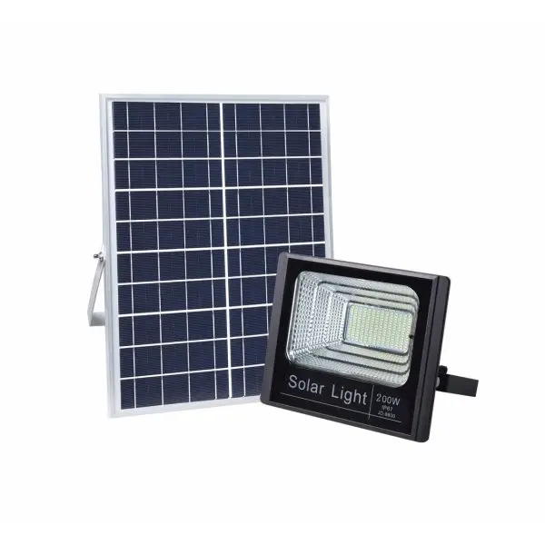 Panou solar cu proiector 200W, cu telecomanda