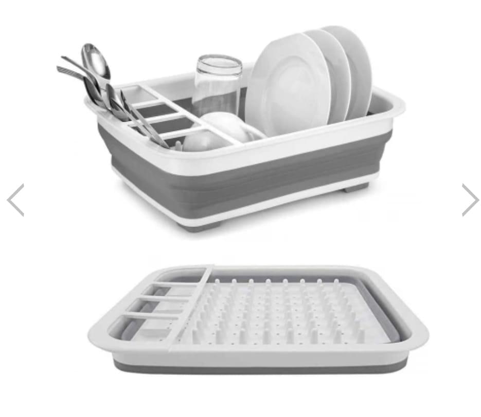 Uscator pliabil pentru vase si tacamuri