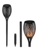 Set 2 lampa solara tip Torta cu efect flacara