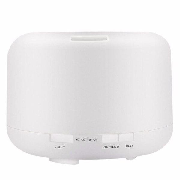 Difuzor de aroma, Telecomanda, Lampa de veghe, 500 ml + Set 12 uleiuri aromaterapie,  10 ml