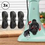 Set 3 Suport autoadeziv pentru cabluri pentru aparate electrocasnice