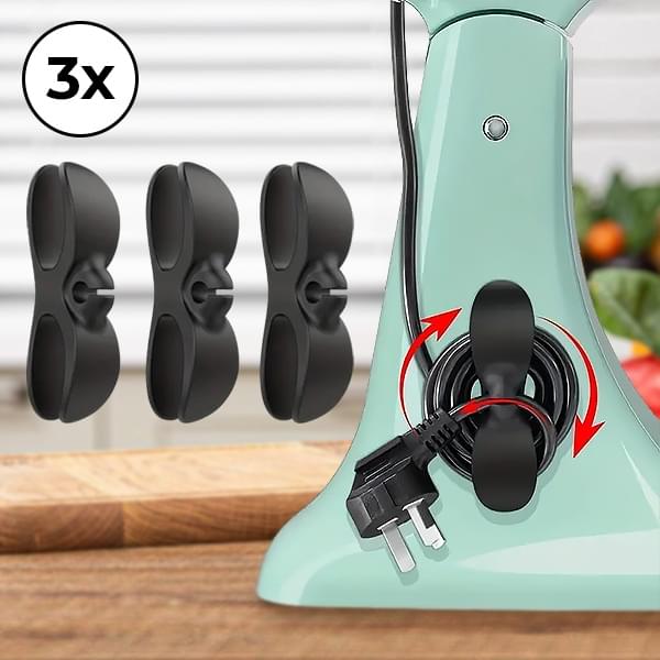 Set 3 Suport autoadeziv pentru cabluri pentru aparate electrocasnice