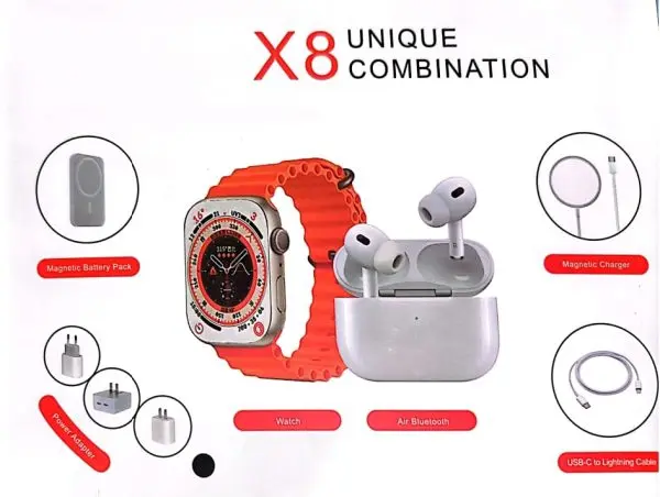 SmartWatch X8 Unique Combination, 10 inch, Android/Ios, silicon