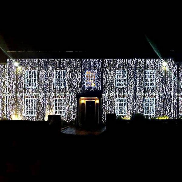 Instalatie premium perdea ploaie, de exterior, 3x3m, cu flash, 240 led, fir alb gros, diverse culori
