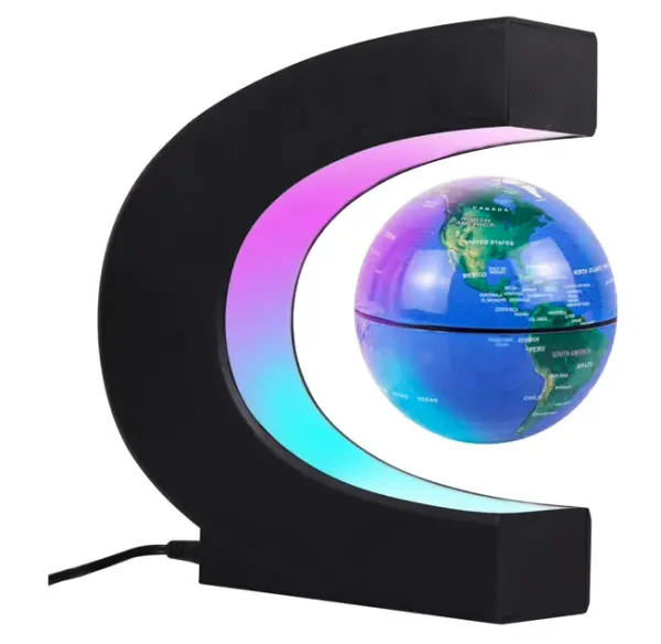 Glob pamantesc cu iluminare LED, magnetic si plutitor