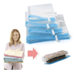 Set 12 Saci vidat transparenti pentru depozitare, 60X80 cm