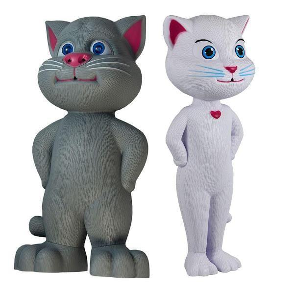 Set 2 jucarii interactive pisicile Talking Tom + Talking Angela