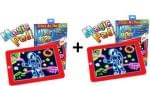 Oferta 1+1 Tableta luminoasa pentru desenat, Magic Pad, carioci speciale si sabloane incluse, divertisment educativ