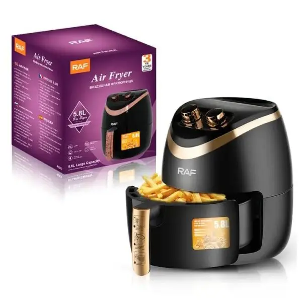 Friteuza electrica profesionala Air Fryer, Smart Pulse, 1500W, 5.8L