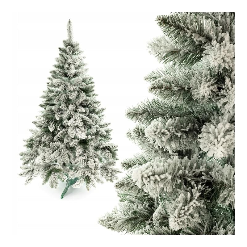 Brad de Craciun artificial Nins 1,50 m + Cadou Instalatie tip led alb rece