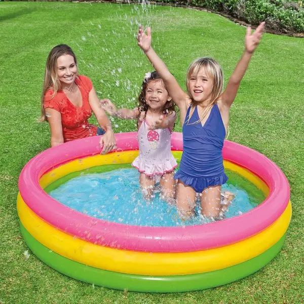 Piscina pentru copii cu baza moale 147x25cm