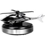 Odorizant Auto Cu Incarcare Solara, Baza Antiderapanta, Ulei Esential si Pipeta Incluse, Model Elicopter