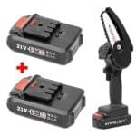 Drujba electrica cu 2 acumulatori , lant + lama