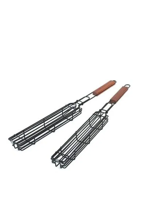 Set 2 gratare grill pentru frigarui,26x5 cm