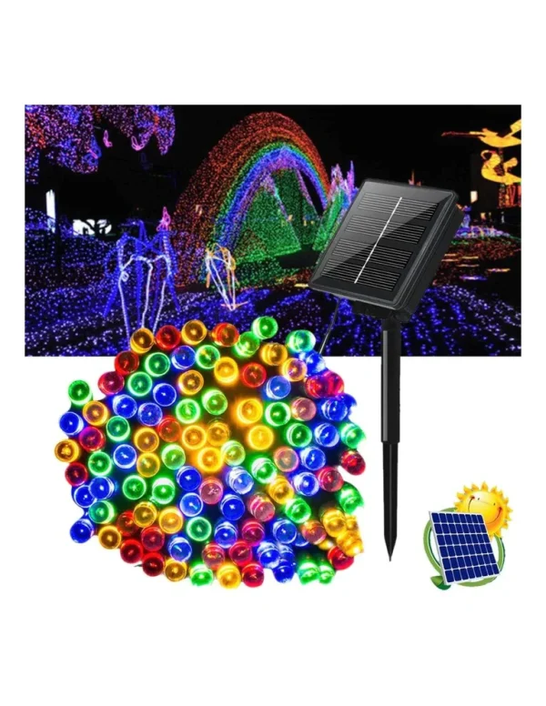 Oferta Instalatie 1+1 cu incarcare solara 500 LED 50 metri Telecomanda