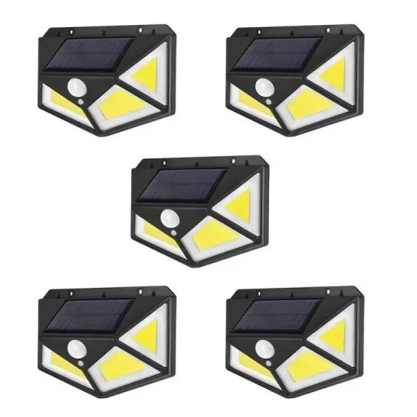 Set 5 x Lampa cu Incarcare Solara 100 led