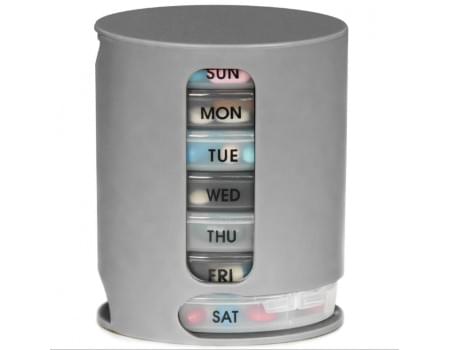 Organizator Medicamente, 7 zile, Recipiente detasabile cu 4 Compartimente