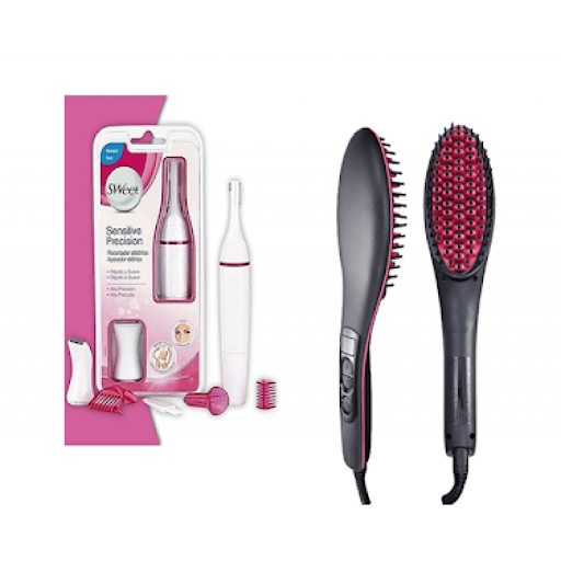 Perie pentru indreptat parul + Cadou Epilator multifunctional