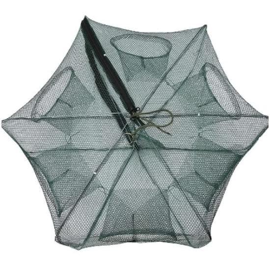 Plasa/Capcana de pescuit pliabila tip umbrela cu 6 intrari