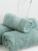 Set 2 prosoape pentru fata din bumbac+1 GRATIS