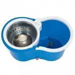 Mop Rotativ Inox cu mâner telescopic, găleată cu storcător + Cadou Rezerva Microfibra