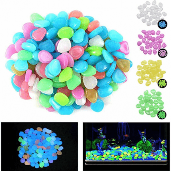 Pietricele fosforescente diverse culori 1 kg