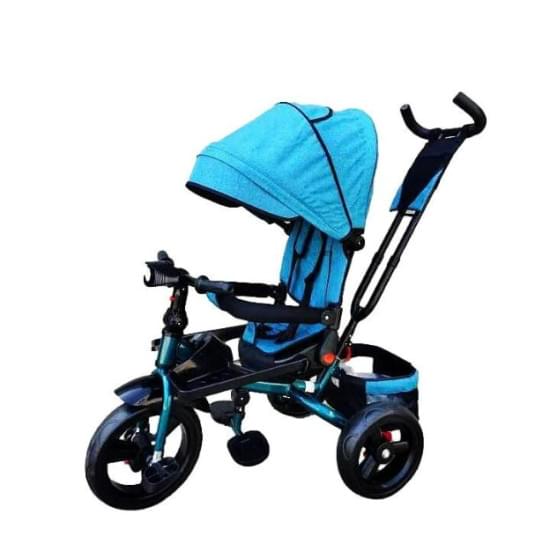Tricicleta cu scaun reversibil, pozitie de somn, 8-36 luni - TURQUAZ
