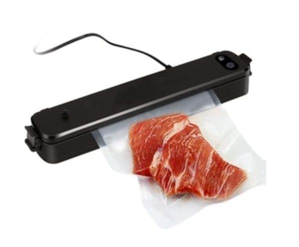 Aparat  de vidat, vacuum, sigilare alimente, electric Negru