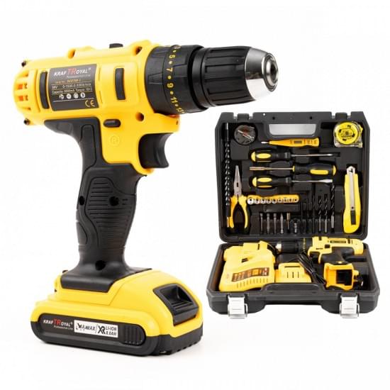 Trusa Bormasina 36V cu 2 acumulatori si incarcator + Accesorii