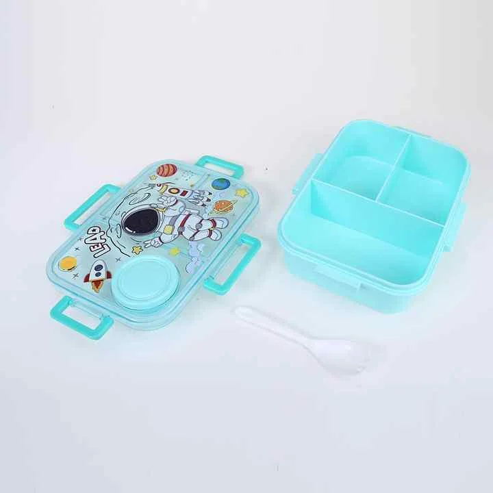 Caserola 1200ml cu 3 Compartimente și Recipient Sos 80ml pentru copii - imagine 5