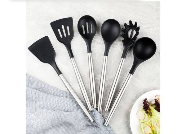 Set 20 piese ustensile bucatarie  cu suport triplu - imagine 3