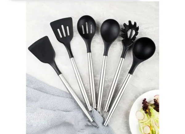 Set 20 piese ustensile bucatarie  cu suport triplu - imagine 3