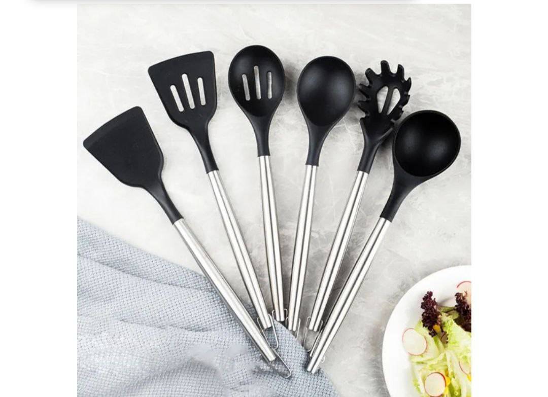 Set 20 piese ustensile bucatarie  cu suport triplu - imagine 3