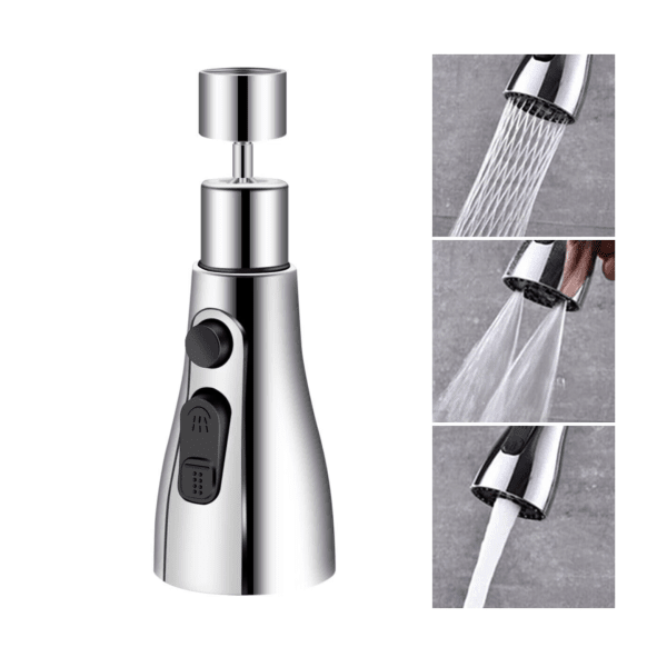 Aerator pentru robinet, accesoriu baterie, cu rotire 360° - imagine 2