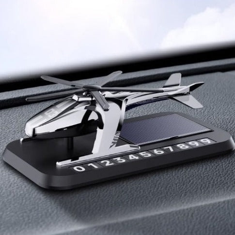 Odorizant solar pentru mașină cu placă de telefon, elicopter, elice, difuzor de parfum - imagine 2