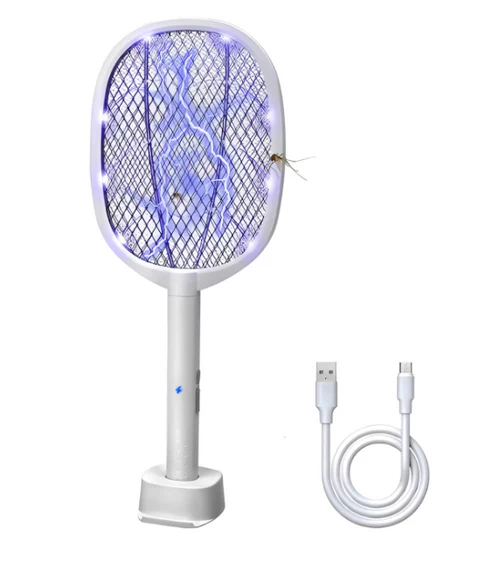 Paleta electrica reincarcabila pentru tantari si insecte cu suport inclus - imagine 3