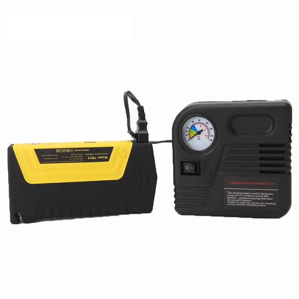 Robot pornire auto portabil, cu acumulator 68800 mAh + compresor auto - imagine 3